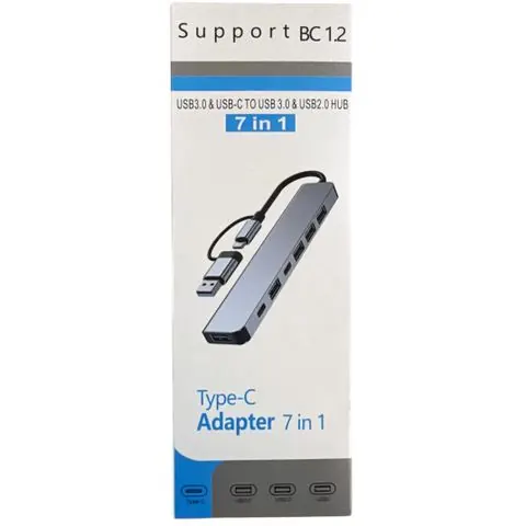Hub USB 7 en 1