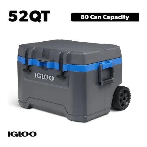 IGLOO OVERLAND 52 QT CON RUEDAS