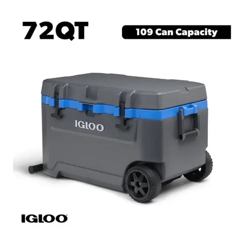 IGLOO OVERLAND 72 QT CON RUEDAS