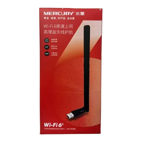MERCURY Adaptador USB WiFi 6 UX9H