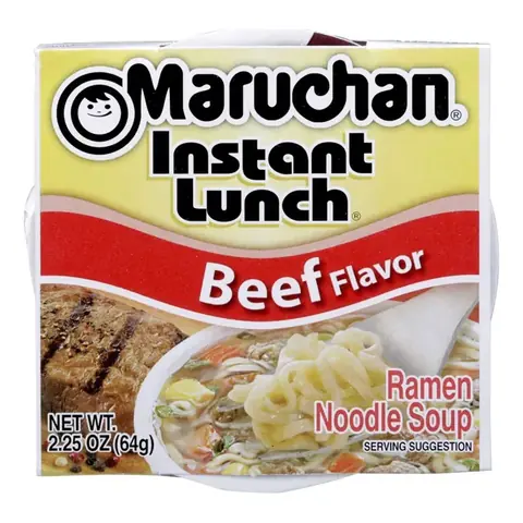 Sopa Instantanea para Microondas Maruchan Ramen Beef Flavor