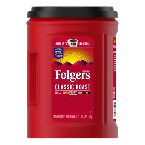 Folgers Classic Roast Medium 43.5 OZ / 1.23 KG