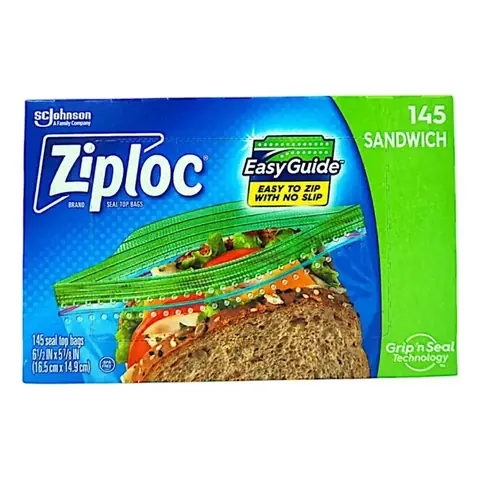 Bolsas de Ziploc Sandwich 145 Unidades