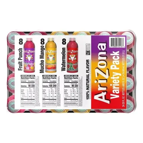 Arizona MIX Mango-fruit Punch-watermelon ( Caja 24 Unidades 591ML )