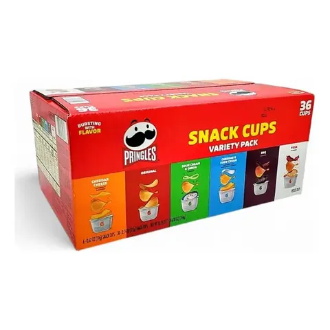 Pringles Snack Cups Variety PACK-36 Cups