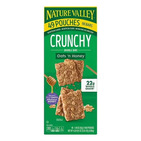 Barra de Granola 49 Unidades Real Honey Nature Valley