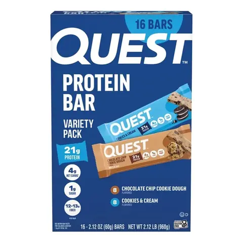 Quest Protein BAR Variety Pack 2.12 OZ / 16 Barras