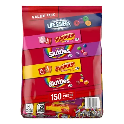 Mars FUN Size Fruit Candy Bulk Variety Pack 150 Pieces 52.42 OZ