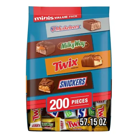 Mars Minis Chocolates Candy BAY Variety Pack de 200 Unds