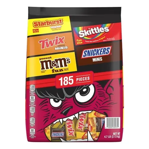Mars Chocolate Variety Pack Mini de 185 Unidades