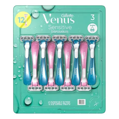 Gillette Venus Sensitive Afeitadoras Desechables 12 Unidades