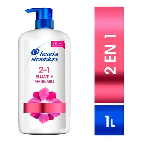 Head & Shoulders 2 EN 1 Suave Y Manejable 1000 ML