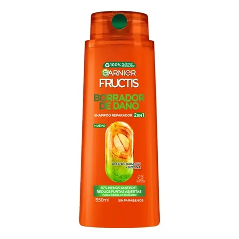 Garnier Fructis Borrador de Daño Post Quimica Shampoo 2 EN 1 / 22 OZ