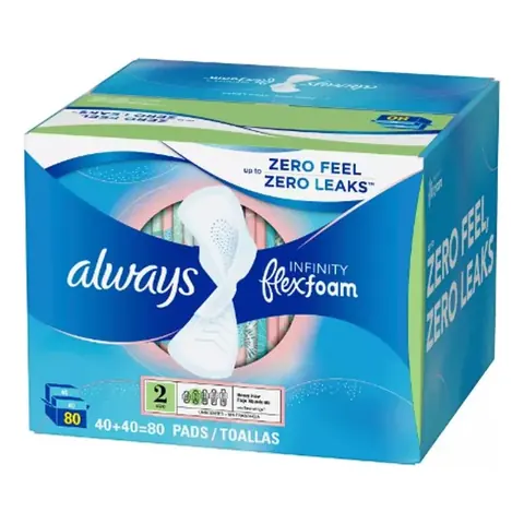 Always Infinity Flexfoam 80 Unidades Talla 2