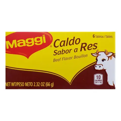 Cubitos Maggi Sabor A RES (6 Unidades) 65.7G