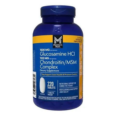 Members Mark Glucosamine & Chondroitin MSM 220 Tabletas