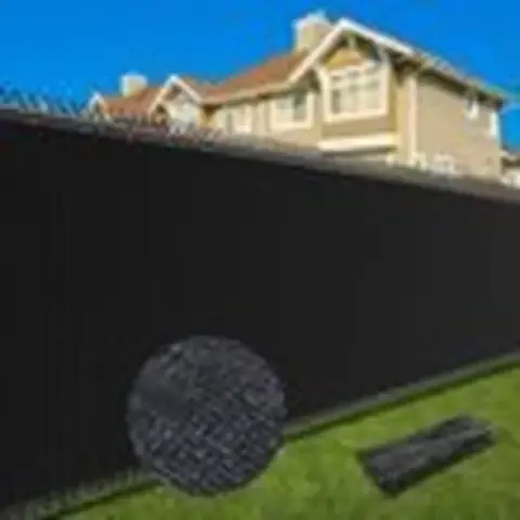 Malla de Privacidad para Exteriores Resistente 6X50 Pies Color Negro