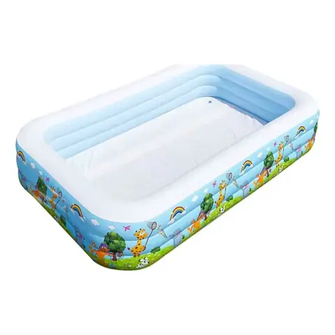 Piscina Inflable de 3 Anillos Diseño de "Aventura EN la Bahia" 420X185X55