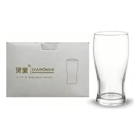 Set de Vasos de Vidrio Diamonds de 540ML de 6 Pcs