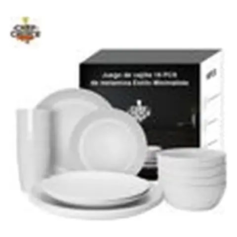 Juego de Vajilla de 16 Pcs EN Color Blanco 34373-5