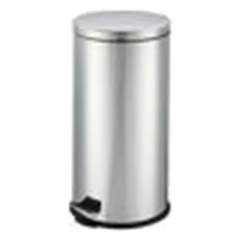 Papelera de Acero Inoxidable Redonda de Pedal de 7 Litros