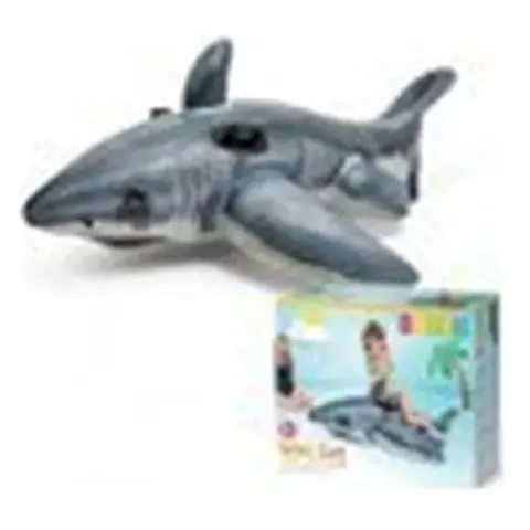 Flotador Inflable Intex Diseño de Tiburon 1.73M X 1.07M Modelo 57525NP