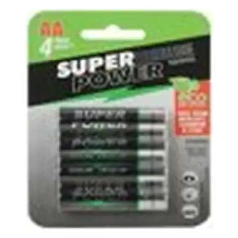 Pilas Super Power Alkalina AA 4 Unidades