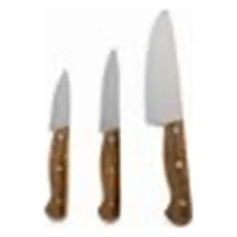 Set de 3 Cuchillos Finos Mango de Madera JIA Yuan