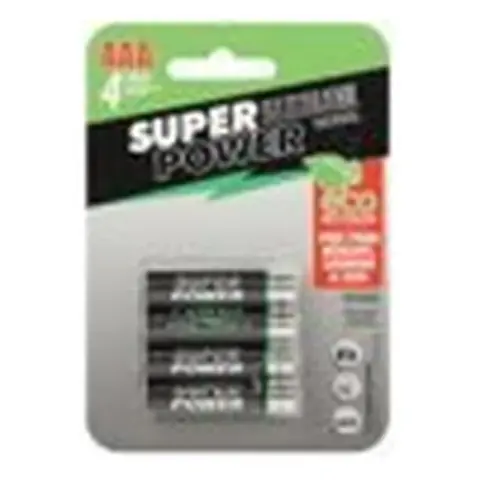 Pilas Super Power Alkalina AAA 4 Unidades