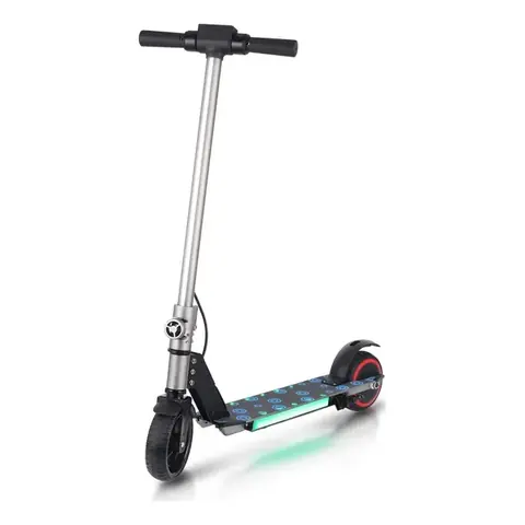 Monopatin Electrico para Niños de 6-12 Años con Pantalla Y Luces LED ZL-02 Blanco