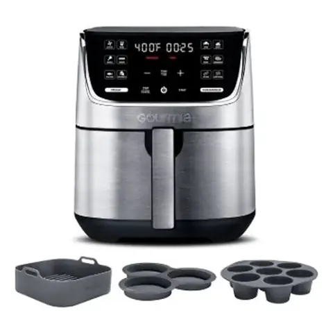 Gourmia AIR Frye 7QT Digital Incluye Juego de Accesorios EN Silicon