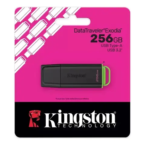 Pendrivers Kingston 256GB Datatraveler Exodia USB 3.2