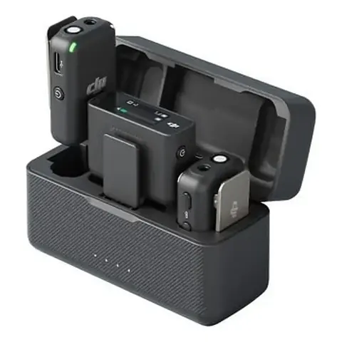 DJI MIC Transmitter Microfono Inalambrico AST01 250M Dual Channel 15HRS Battery
