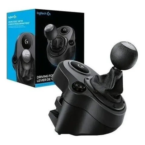 Logitech G Driving Force Shifter Palanca 6 Velocidades Acero Y Cuero. para G29/G920