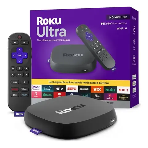 Roku Ultra LT con Control Remoto Y Audifonos 802.11AC Mimo Dual-band (2022)