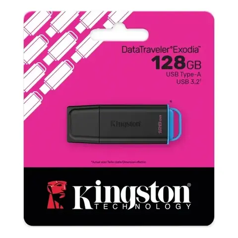 Pendrivers Kingston 128GB Datatraveler Exodia USB 3.2