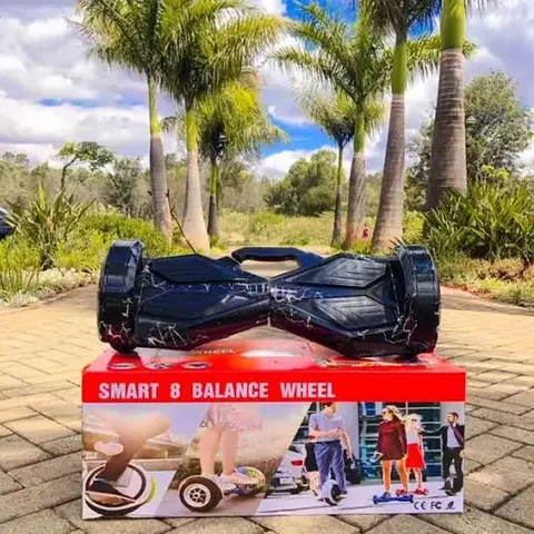 Patineta Electrica Hoverboard Scooter LUZ LED Bluetooth Negra