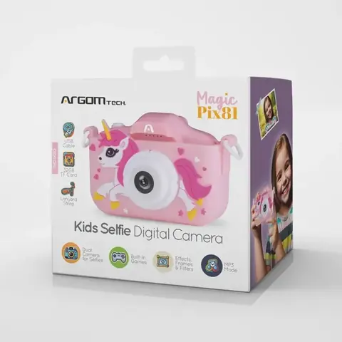 Camara Digital Selfie Rosada para Niñas Magig PIX81 ARG-AC-9181BL