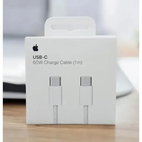 Cable Cargador USB-C 60W 1M MQKJ3M/A A2795 Iphone 17 PRO MAX