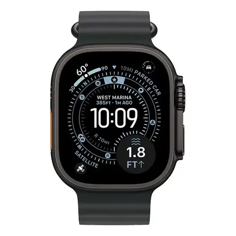 Apple Watch Ultra 3 (Gps+cellular) 49MM Titanium Case With Black Ocean Band - Black - (2025)