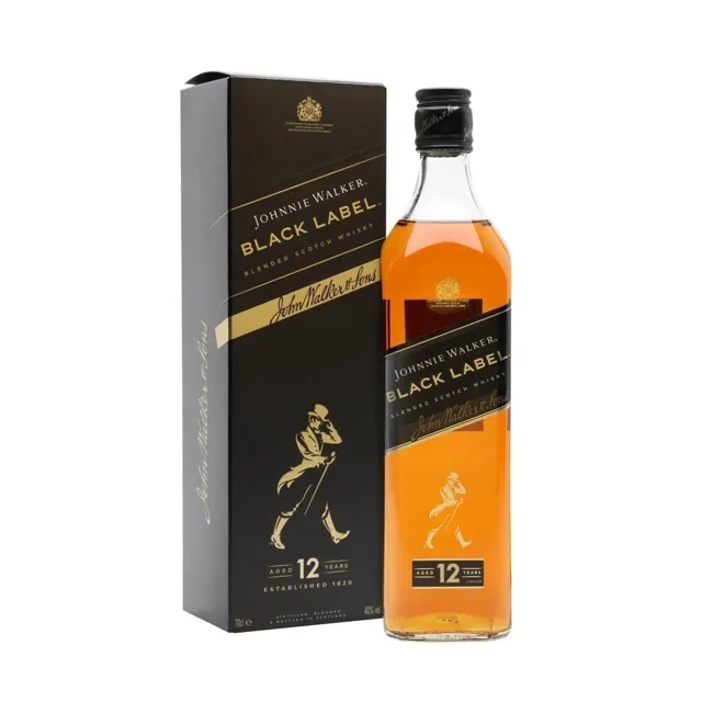 WHISKY JOHNNIE WALKER BLACK LABEL 12 AÑOS 750ML