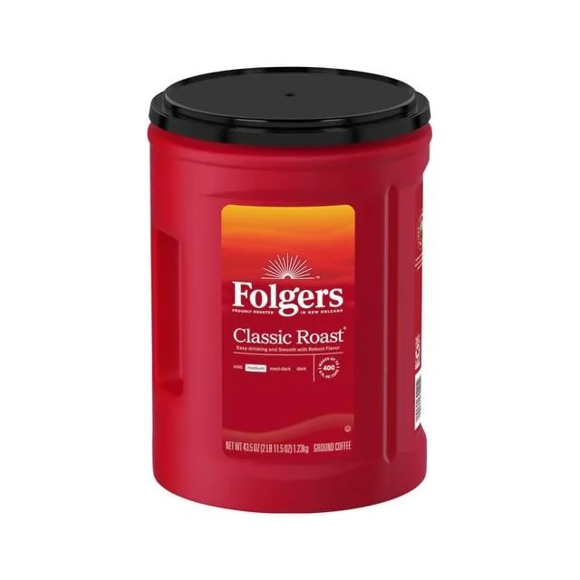 FOLGER CAFÉ TOSTADO MOLIDO CLASICO 1.23KG