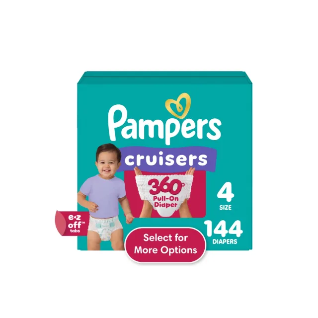 PAÑALES PAMPERS CRUISERS 360ª TALLA 4 / 148 UNIDADES