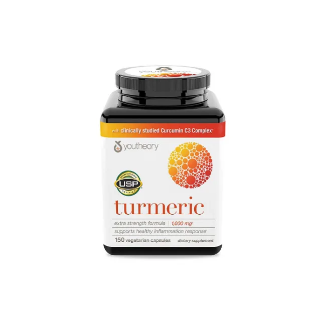 YOUTHEORY TURMERIC 1000 MG, 150 CAPSULAS COMPRA MINIMA 12U