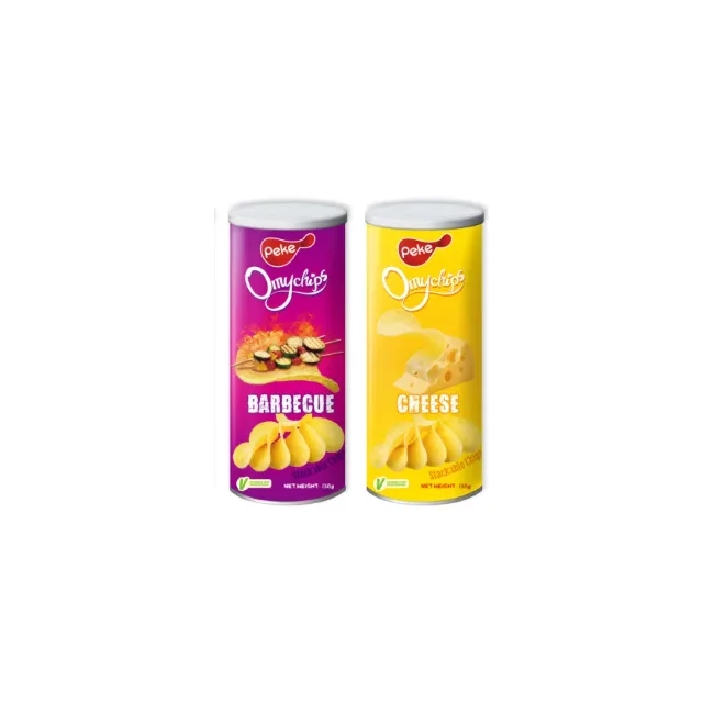 PAPAS PEKE 165G SABORES; ORIGINAL, CREMA Y CEBOLLA, BBQ, QUESO