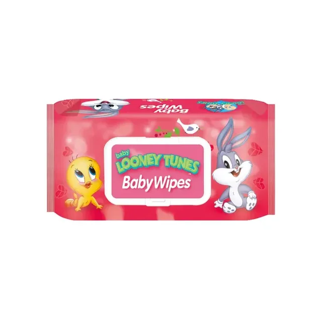 TOALLAS HUMEDAS BABY LOONEY TUNES ALOE VERA 100PCS