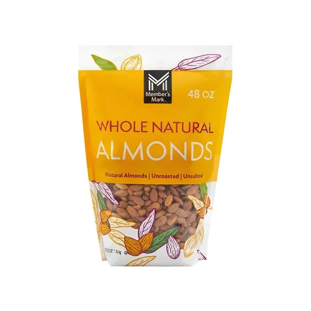 MEMBERS MARK WHOLE ALMONDS ALMENDRAS ENTERAS 3 LBS