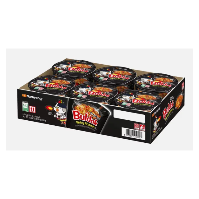 PAQUETE SAMYANG BULDAK RAMEN ORIGINAL SABOR A POLLO 3.7 OZ / 105G 6 TAZONES