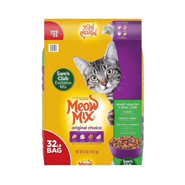 GATARINA MEOW MIX ORIGINAL CHOICE DRY CAT FOOD, 32 LBS