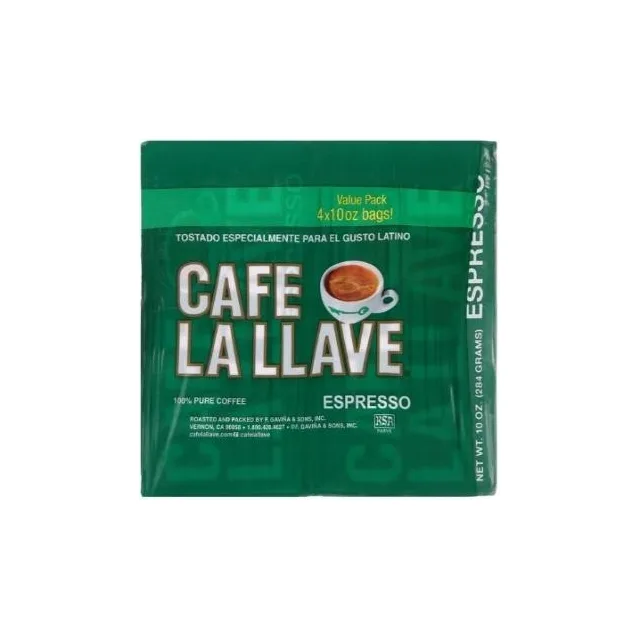 CAFE LA LLAVE EXPRESSO 284G (PAQUETE DE 4 UNIDADES)